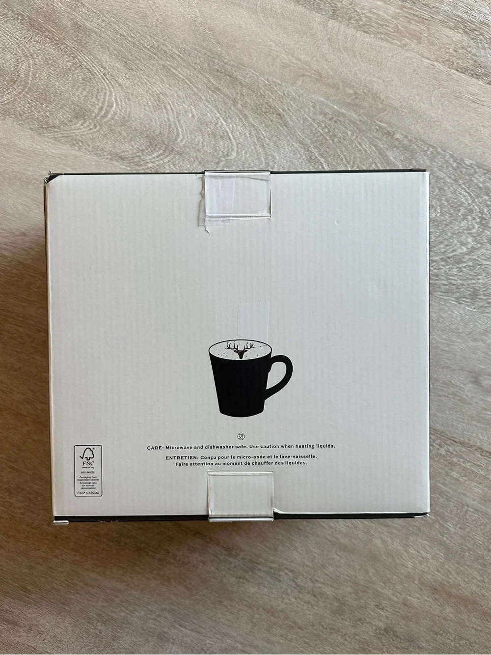 Pottery Barn Rustic Reindeer Mugs Set of 4 – New in Package